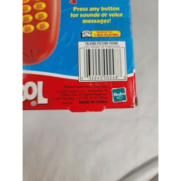 NOS NEW Hasbro 2000 Talking Picture Phone Pretend Play Toddlers Kids - Picture 9 of 9